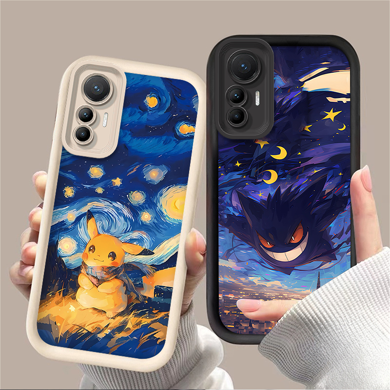 Phone Cases Xiaomi 15 - Pokemon Pikachu Gengar Shockproof Case for