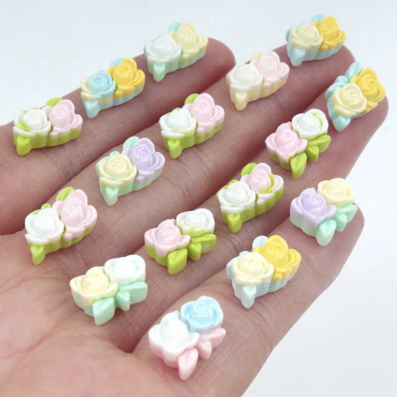 Phone Cases Kids - 30/300pcs Mini Flowers Resin Patch Nairl