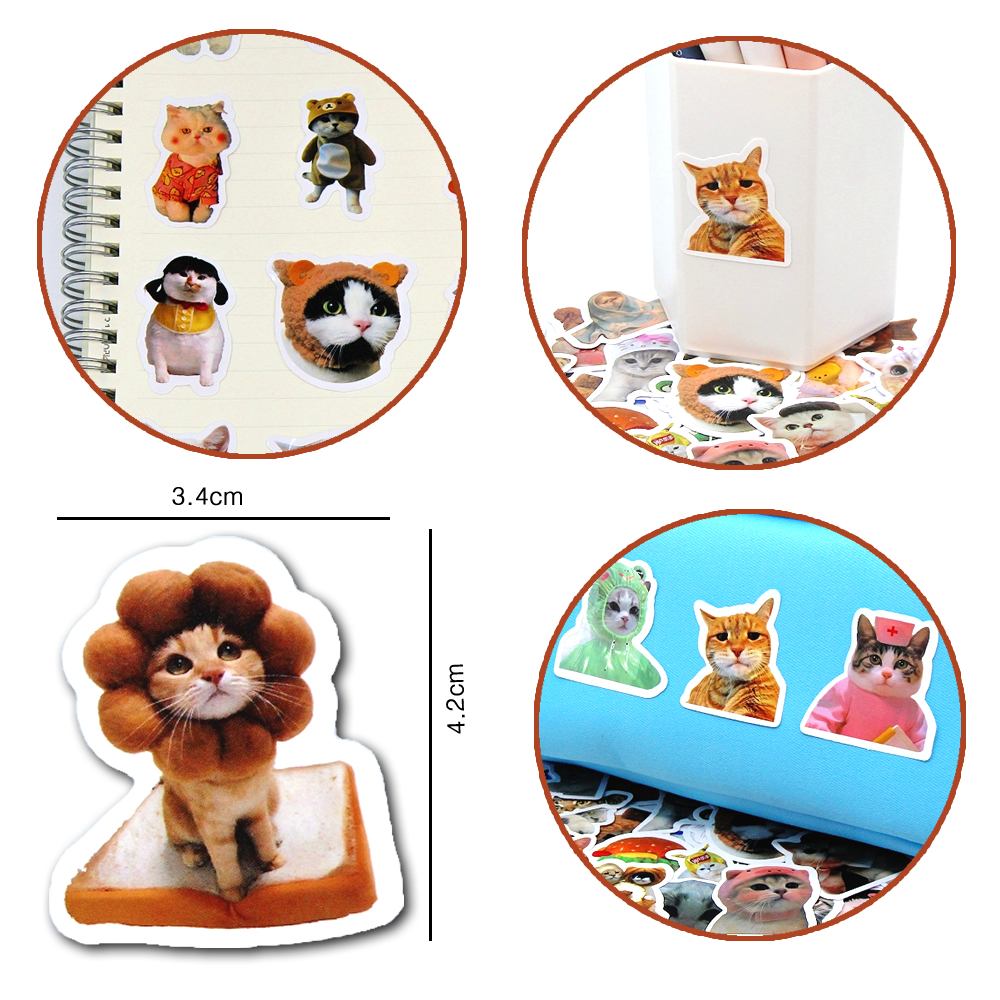 100Pcs Cute Funny Cat Emoji St - Phone Cases Kids incelemesi ve fiyatı
