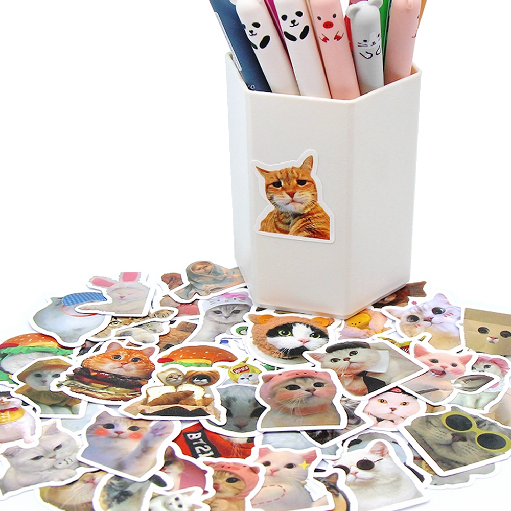 100Pcs Cute Funny Cat Emoji St - Phone Cases Kids incelemesi ve fiyatı