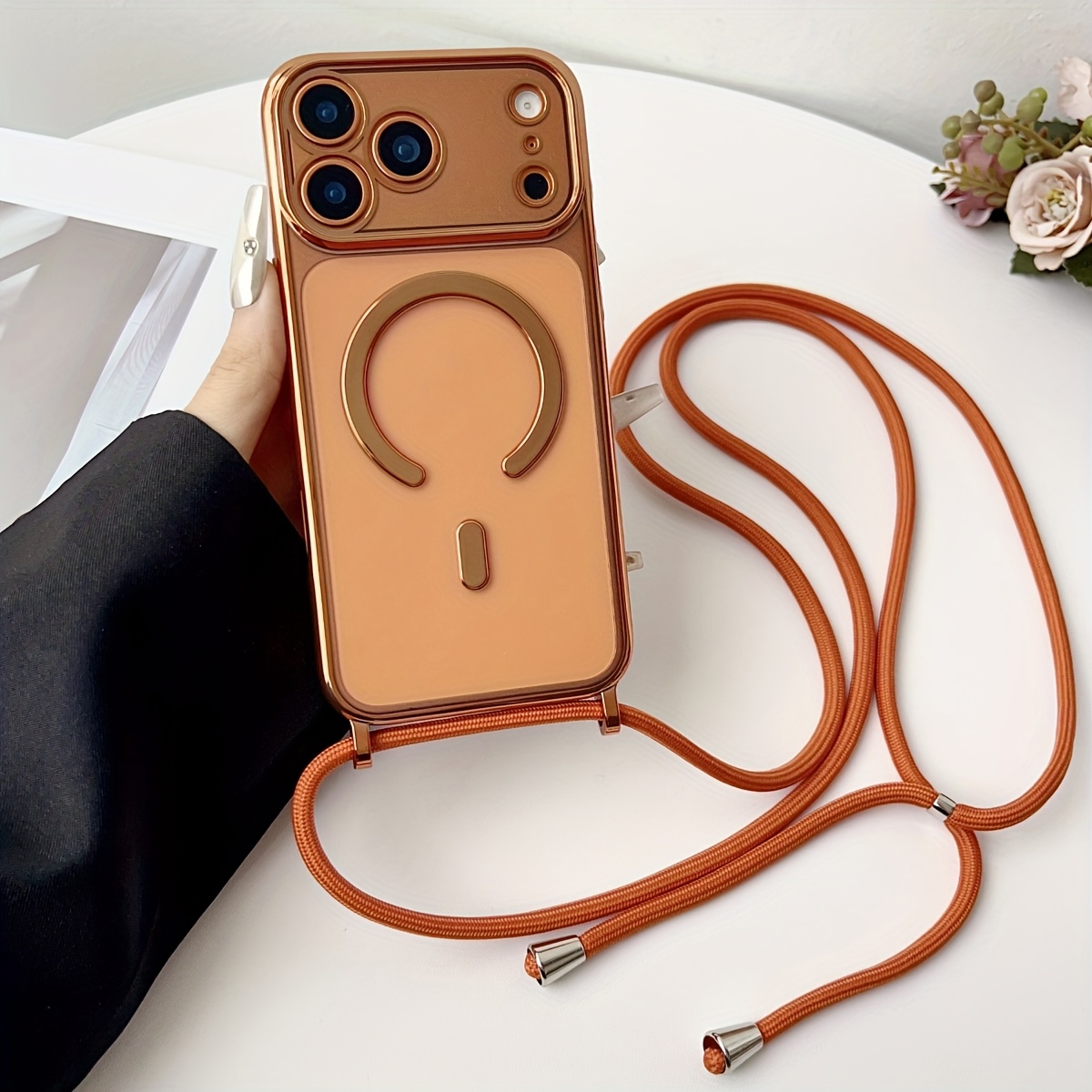 Luxury Necklace Cord Rope Lany - Clear Magsafe Case incelemesi ve fiyatı