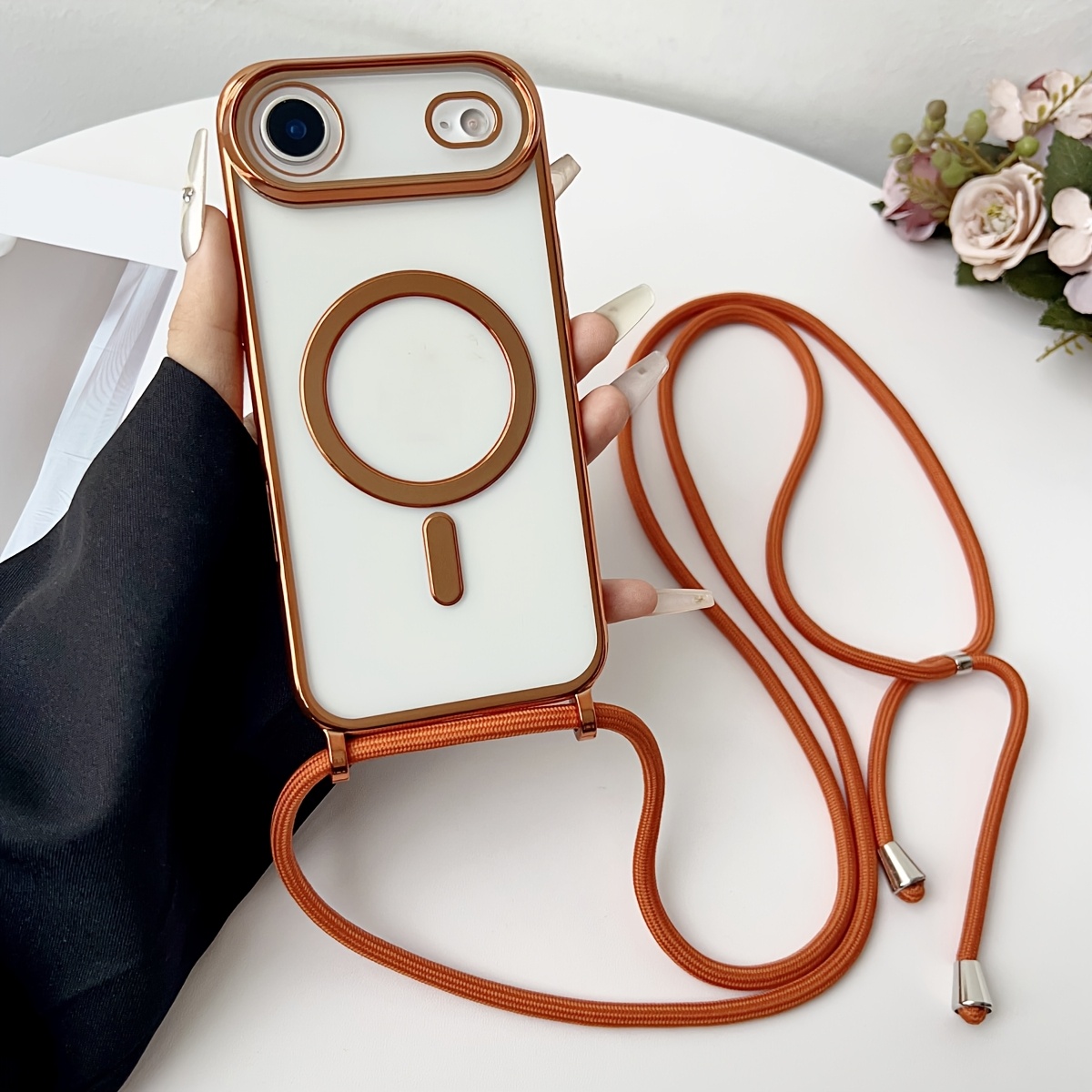 Luxury Necklace Cord Rope Lany - Clear Magsafe Case incelemesi ve fiyatı