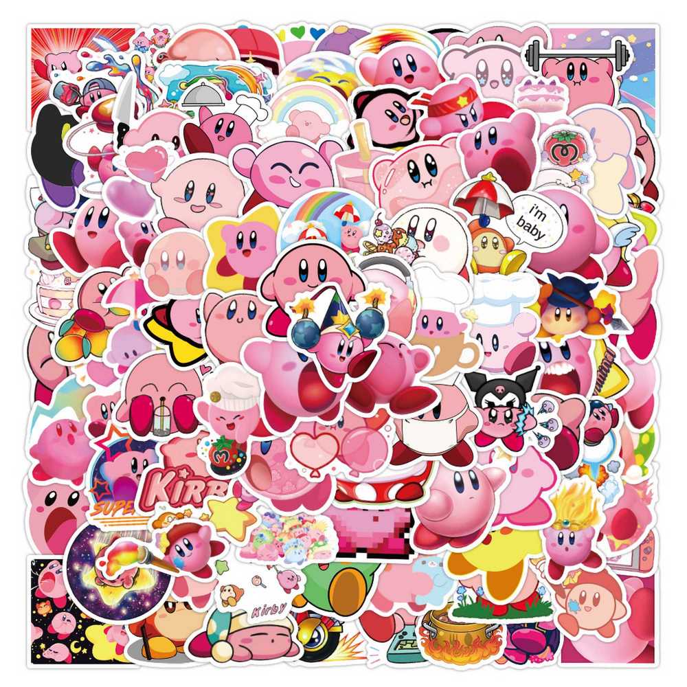 100pcs Cartoon Game Kirby Stic - Phone Cases Kids incelemesi ve fiyatı