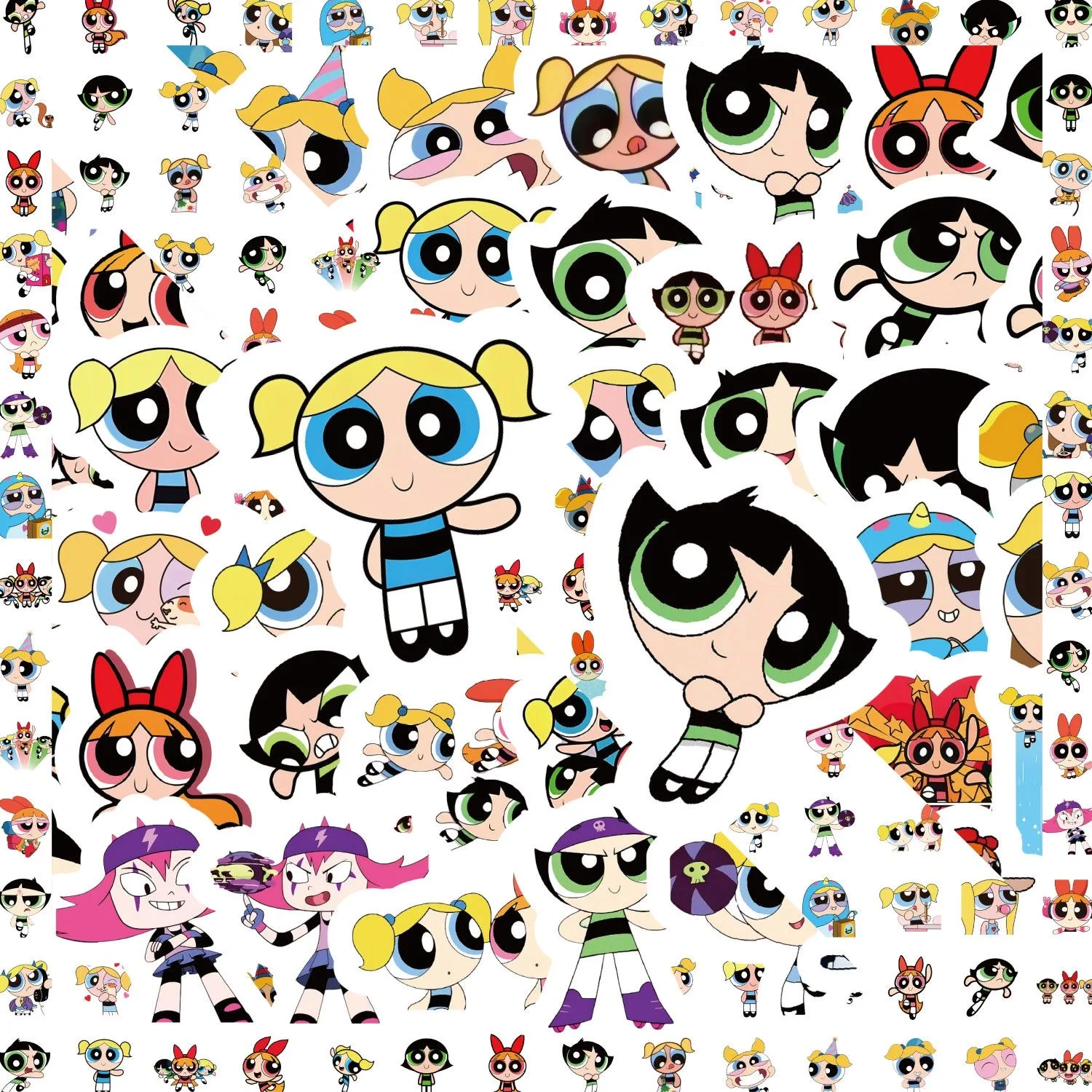 100pcs Powerpuff Girls Sticker - Phone Cases Kids incelemesi ve fiyatı