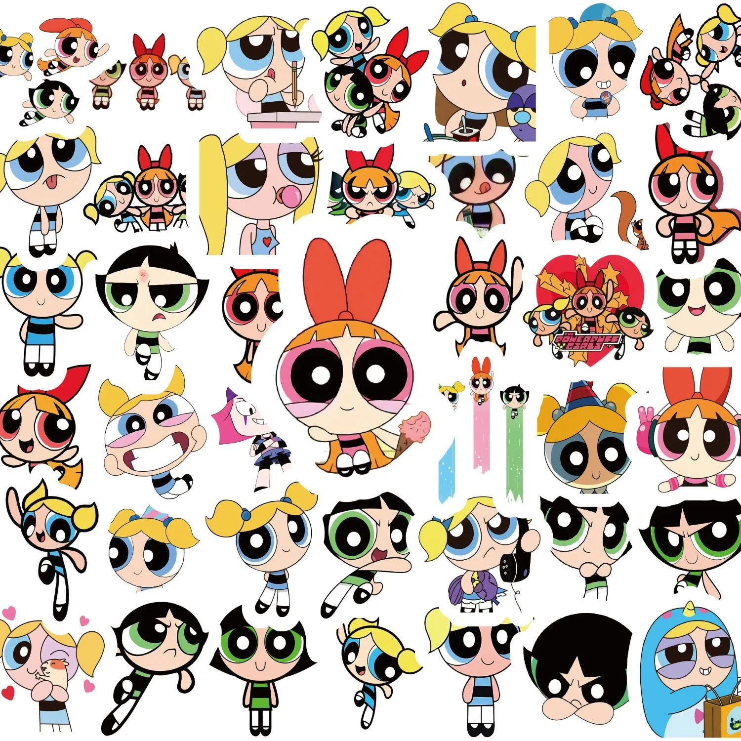 100pcs Powerpuff Girls Sticker - Phone Cases Kids incelemesi ve fiyatı