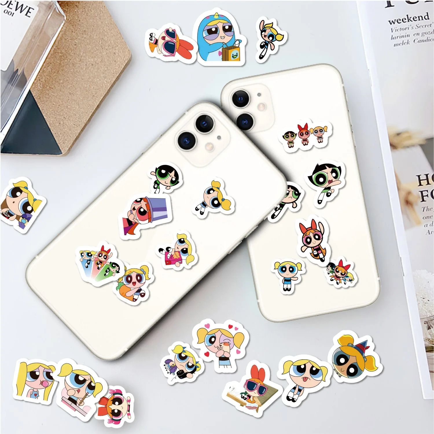 100pcs Powerpuff Girls Sticker - Phone Cases Kids incelemesi ve fiyatı