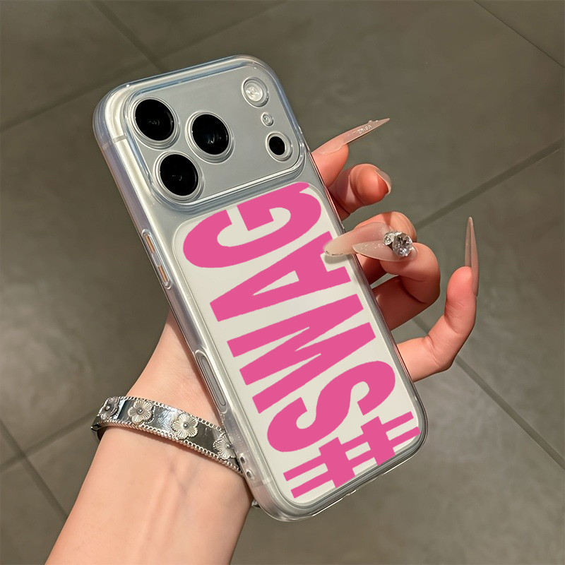 Hot Pink Black SWAG Letter Cle - Phone Cases Mous incelemesi ve fiyatı