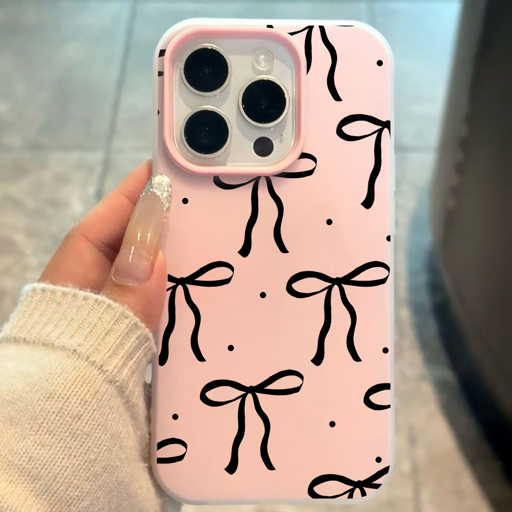 INS Big Black Bow Pattern SIli - Phone Cases Xiaomi 14T incelemesi ve fiyatı