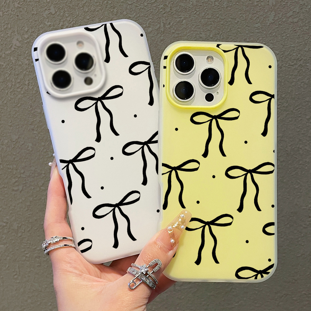INS Big Black Bow Pattern SIli - Phone Cases Xiaomi 14T incelemesi ve fiyatı