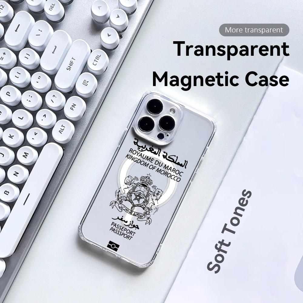 Cool Morocco Passport Phone Ca - Clear Magsafe Case incelemesi ve fiyatı