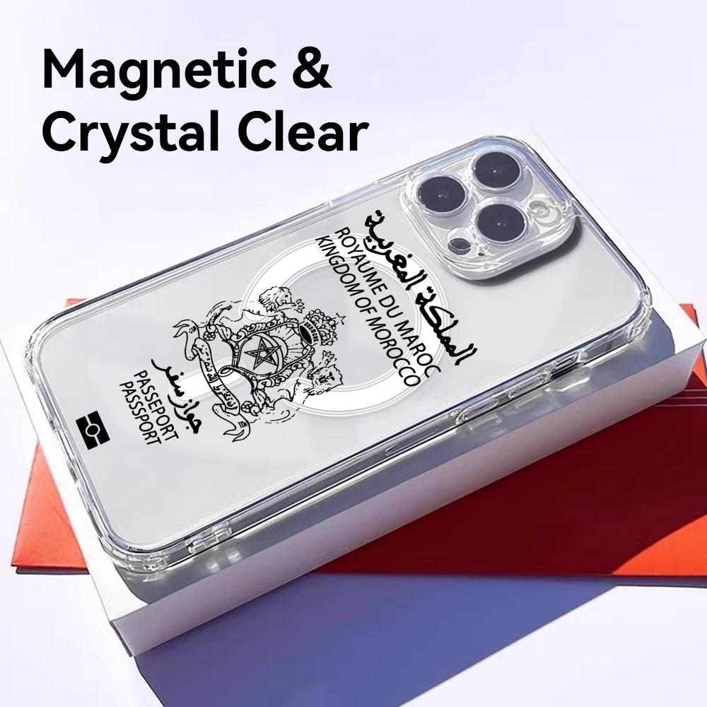 Cool Morocco Passport Phone Ca - Clear Magsafe Case incelemesi ve fiyatı