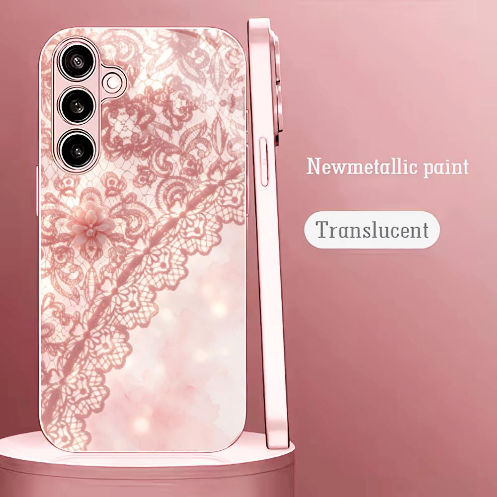 Exquisite Pink lace pattern ph - Phone Cases Quad Lock incelemesi ve fiyatı