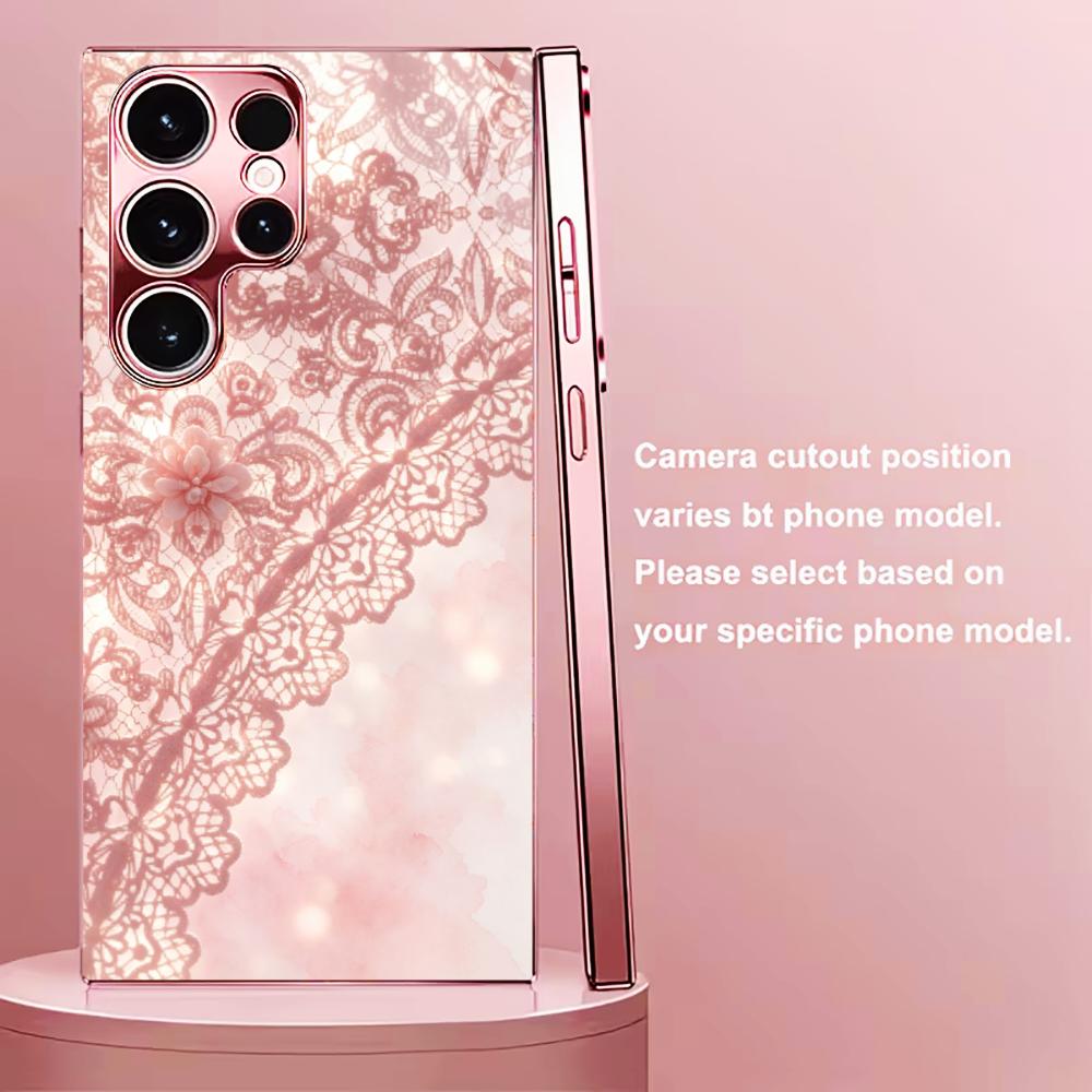 Exquisite Pink lace pattern ph - Phone Cases Quad Lock incelemesi ve fiyatı