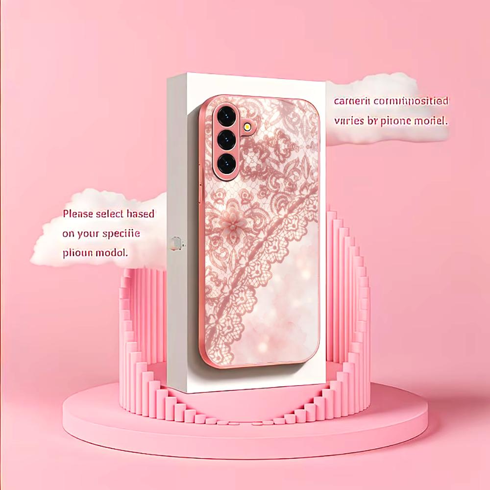 Exquisite Pink lace pattern ph - Phone Cases Quad Lock incelemesi ve fiyatı