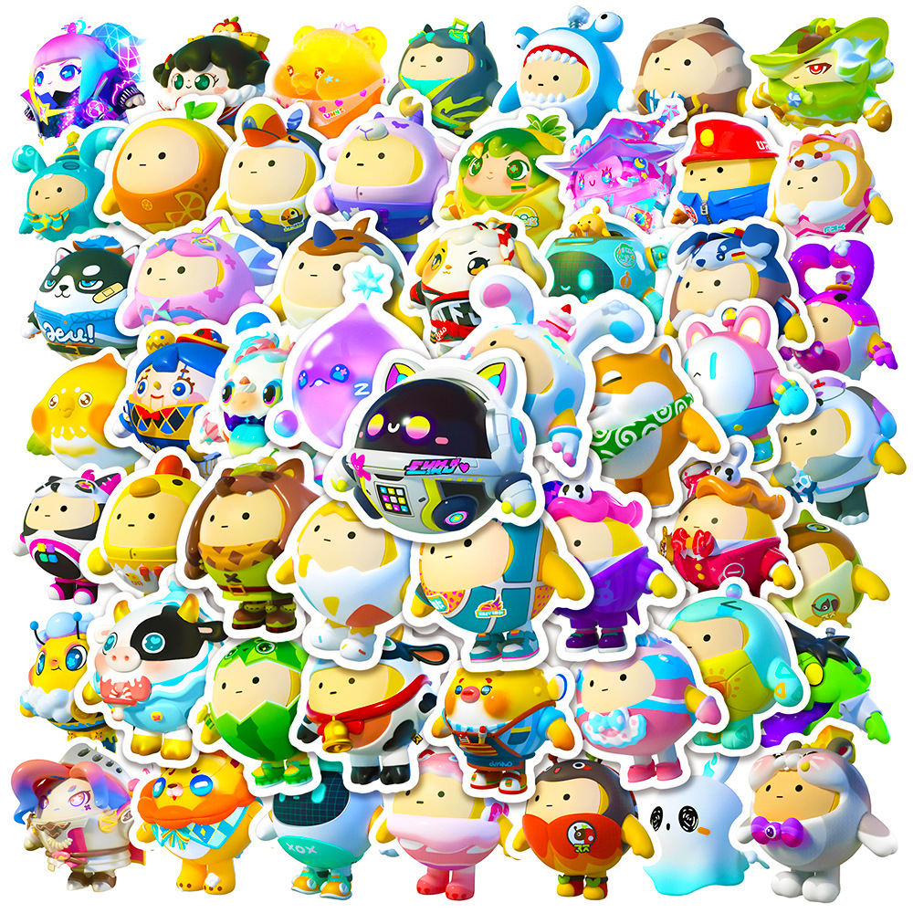 50Pcs Kawaii Eggy Party Cartoo - Phone Cases Kids incelemesi ve fiyatı