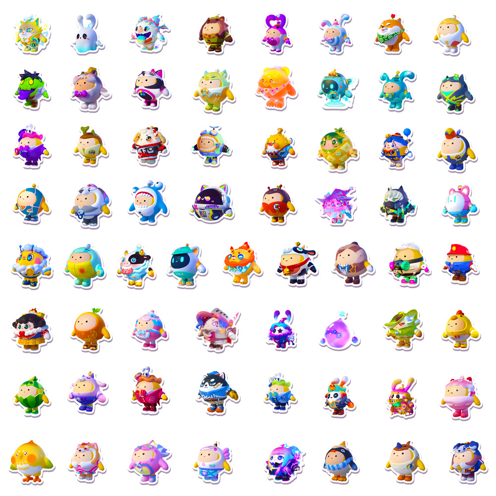 50Pcs Kawaii Eggy Party Cartoo - Phone Cases Kids incelemesi ve fiyatı