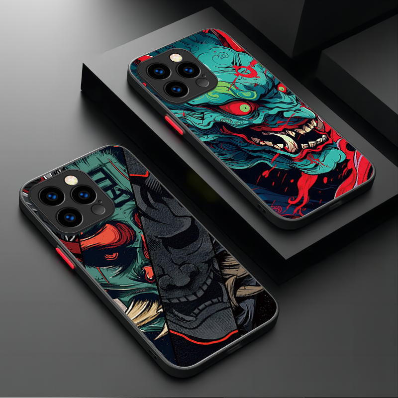 Samurai Hannya Mask Ghost Prin - Phone Cases Mous incelemesi ve fiyatı