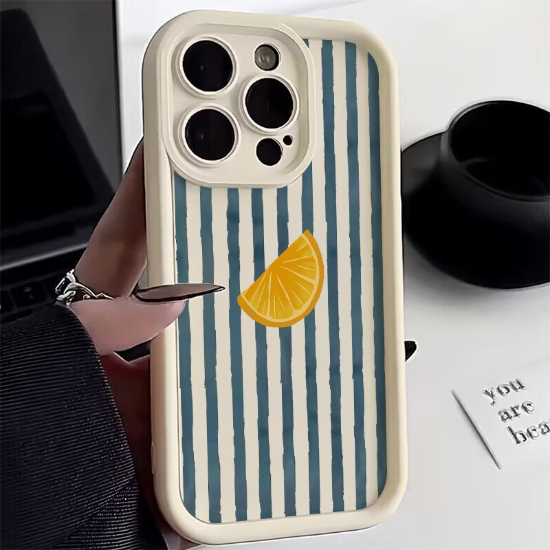 Striped Lemon Slice Pattern Ph - Phone Cases Mous incelemesi ve fiyatı