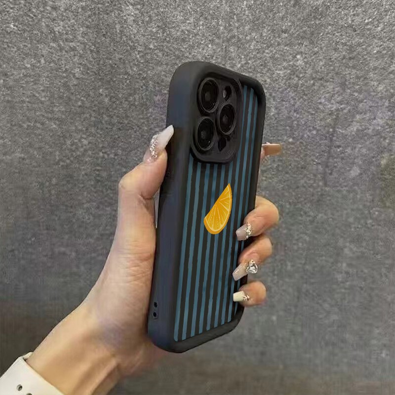 Striped Lemon Slice Pattern Ph - Phone Cases Mous incelemesi ve fiyatı
