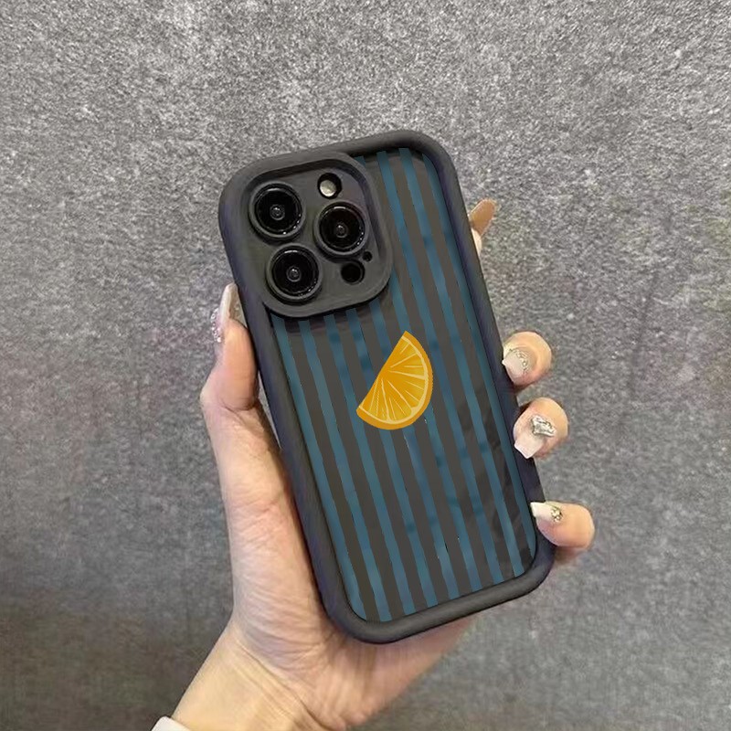 Striped Lemon Slice Pattern Ph - Phone Cases Mous incelemesi ve fiyatı