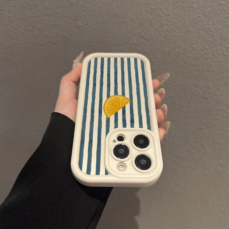 Striped Lemon Slice Pattern Ph - Phone Cases Mous incelemesi ve fiyatı