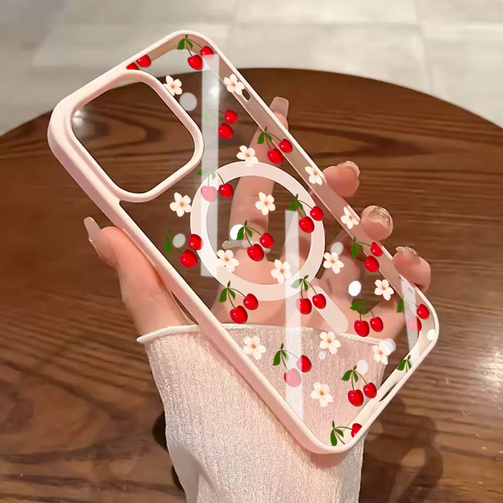 Cute Cherry Fruit Clear Case F - Clear Magsafe Case incelemesi ve fiyatı