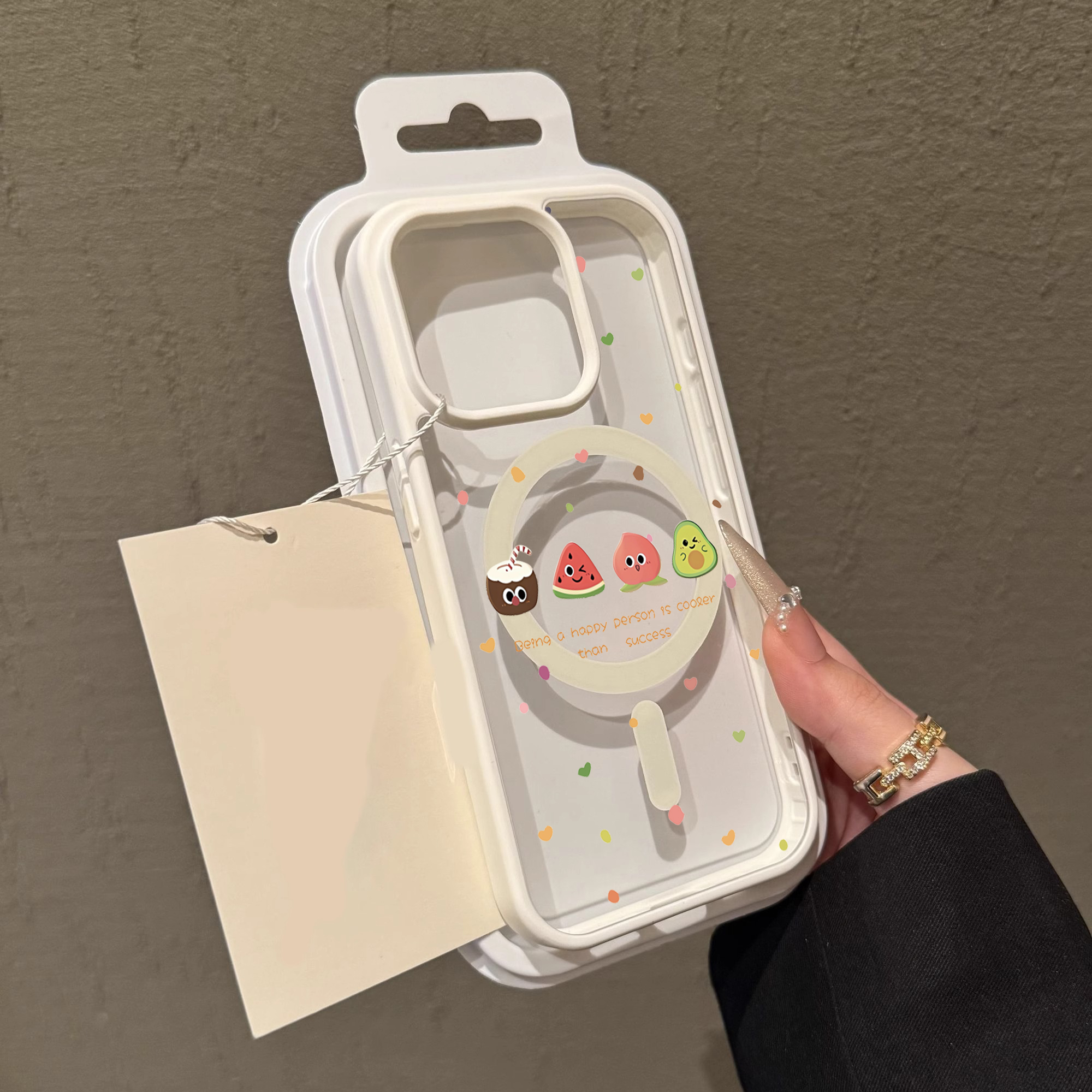 Cute Cherry Fruit Clear Case F - Clear Magsafe Case incelemesi ve fiyatı