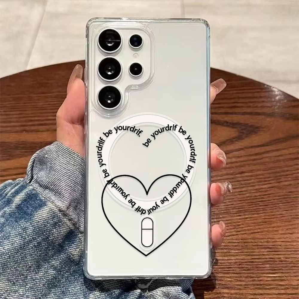 For Magsafe Love Heart Phone C - Clear Magsafe Case incelemesi ve fiyatı