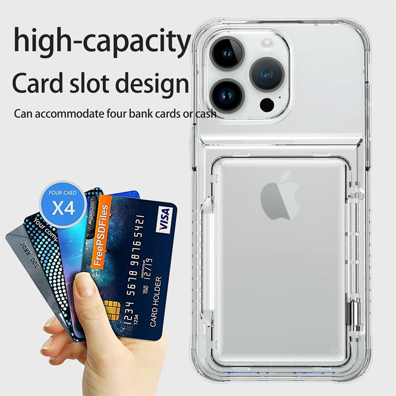 Transparent Card Slot Bag Hold - Phone Cases With Wallet On Back incelemesi ve fiyatı