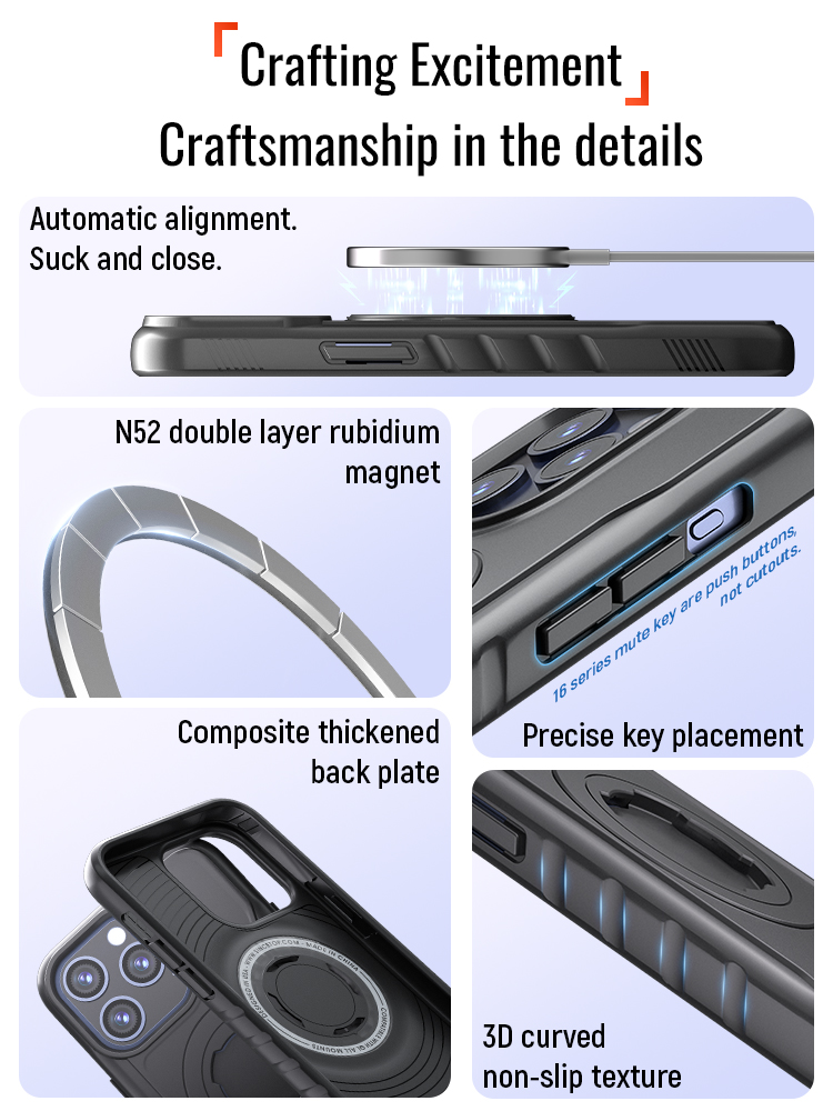 Magnetic Shockproof Case for i - Phone Cases Quad Lock incelemesi ve fiyatı