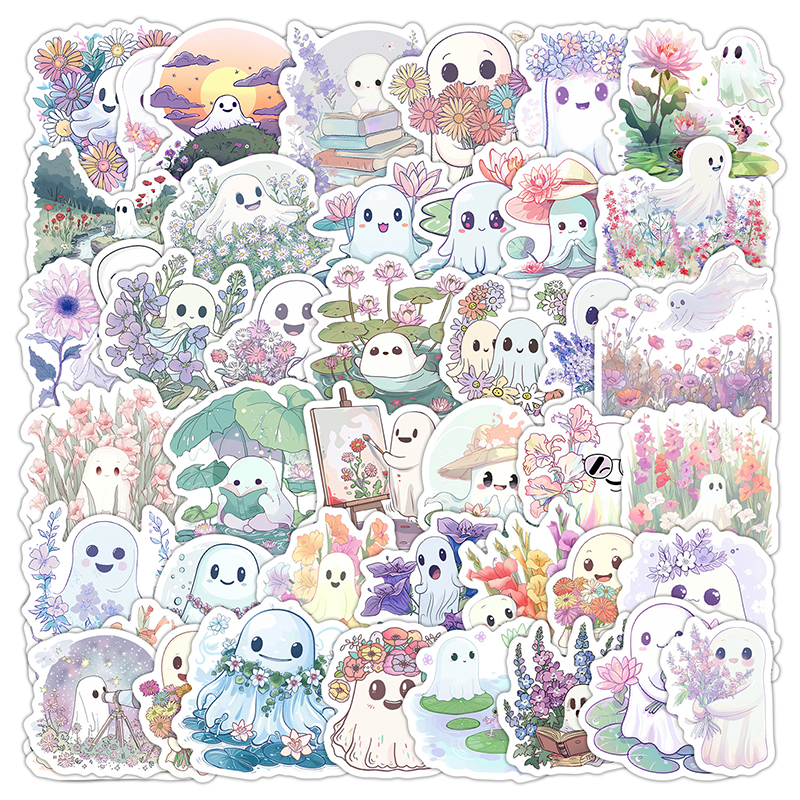 50PCS Cute White Ghost Graffit - Phone Cases Kids incelemesi ve fiyatı