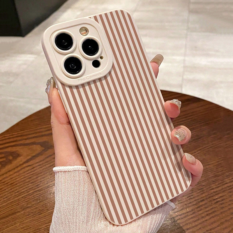 Pink Striped Painted Anti-Drop - Phone Cases Mous incelemesi ve fiyatı