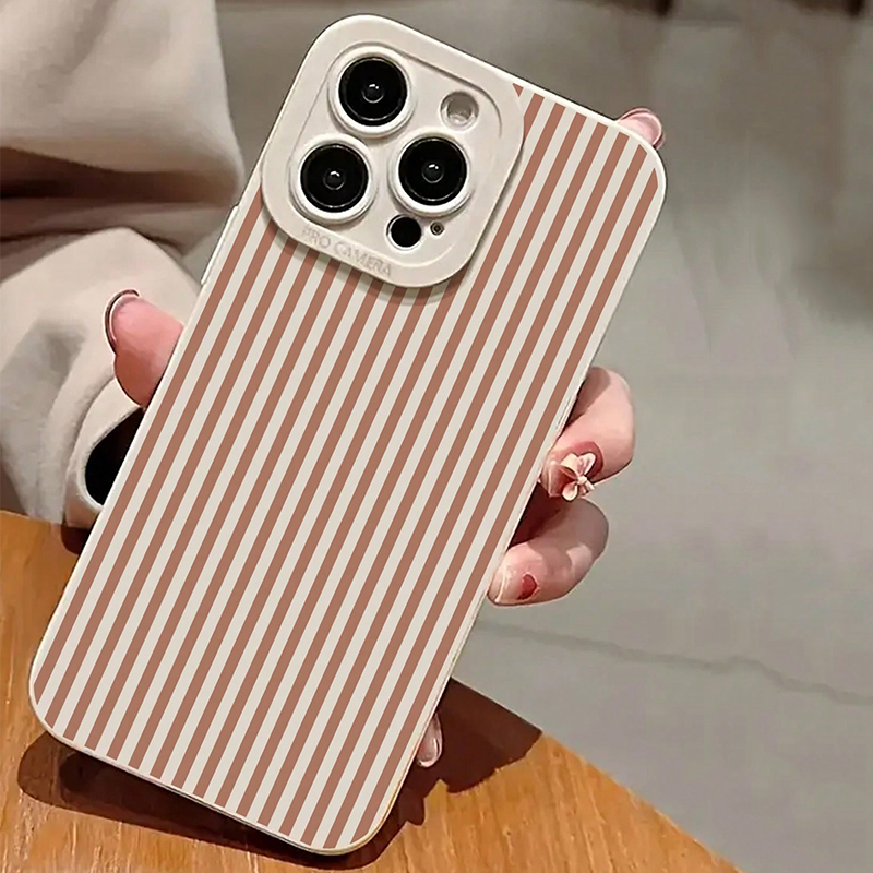 Pink Striped Painted Anti-Drop - Phone Cases Mous incelemesi ve fiyatı