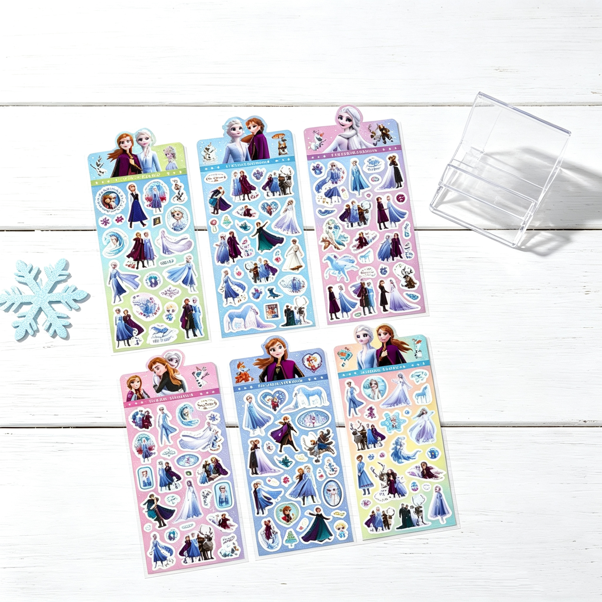 5Pcs Frozen 2 Laser Stickers,  - Phone Cases Kids incelemesi ve fiyatı