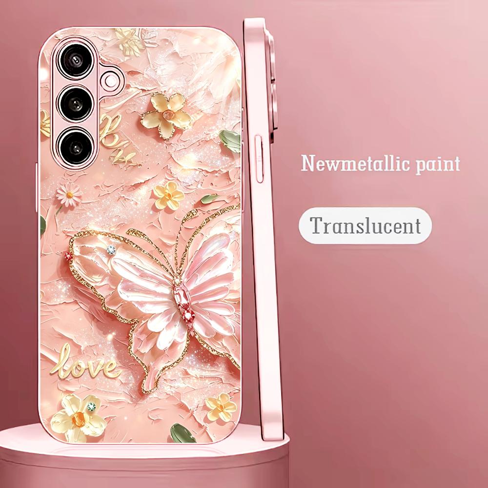 Pink Glitter Butterfly Fashion - Phone Cases Quad Lock incelemesi ve fiyatı