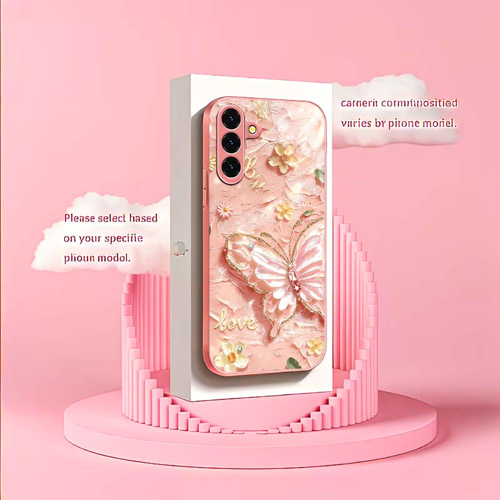Pink Glitter Butterfly Fashion - Phone Cases Quad Lock incelemesi ve fiyatı